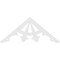 Ekena Millwork Pitch Riley Architectural Grade PVC Gable Pediment, 72"W x 30"H x 1"P (10/12) GPP072X030X100RIL - alternate 5